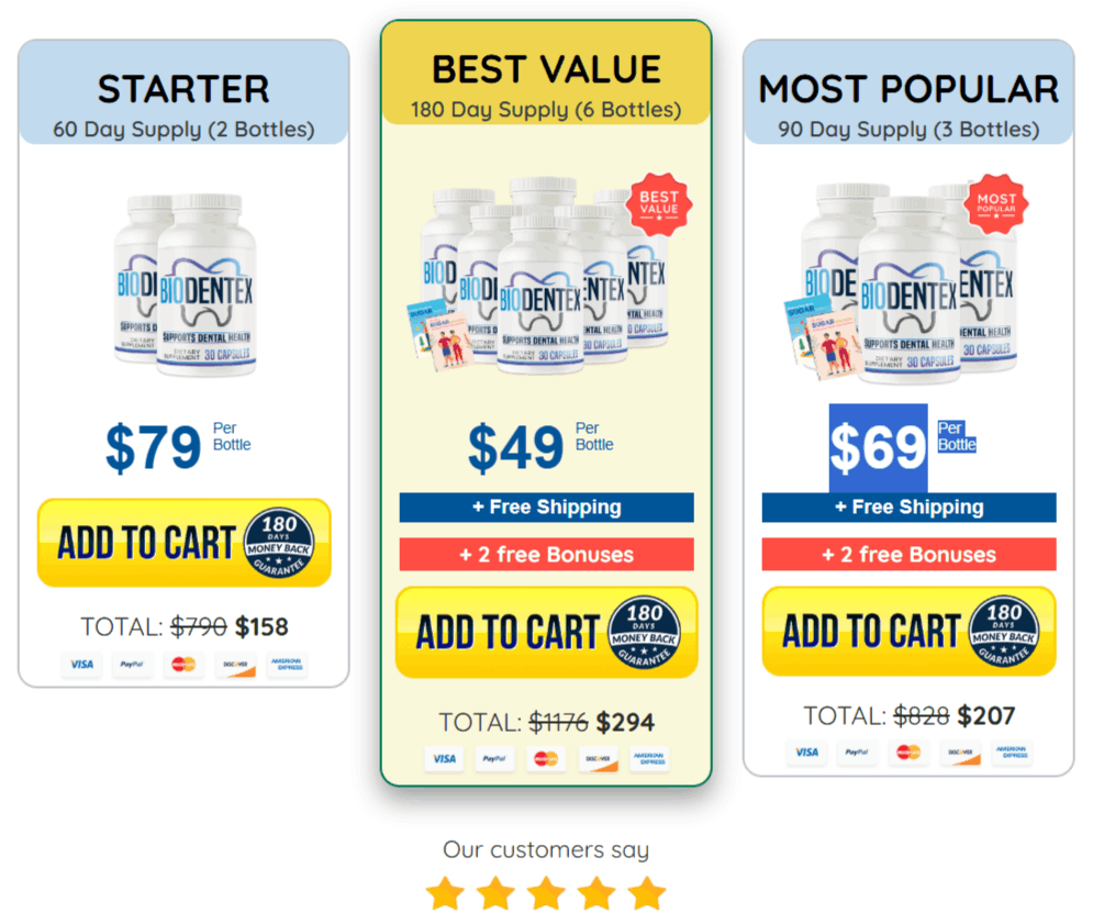 Biodentex Product Offer Page 1